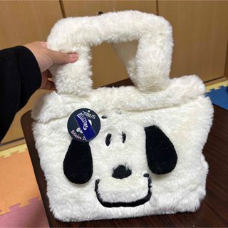 スヌーピー(SNOOPY)の【SNOOPY】モコモコ　ランチバッグ(キャラクターグッズ)