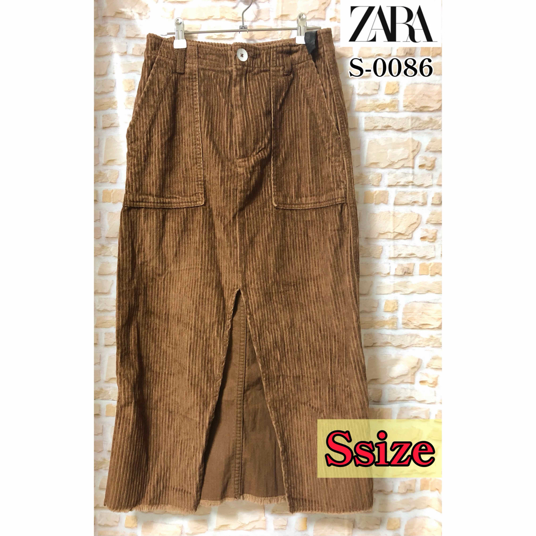 ZARA(ザラ)のZARAWoman コーデュロイロングスカート S フォロー割引あり 値下げ‪☆ レディースのスカート(ロングスカート)の商品写真