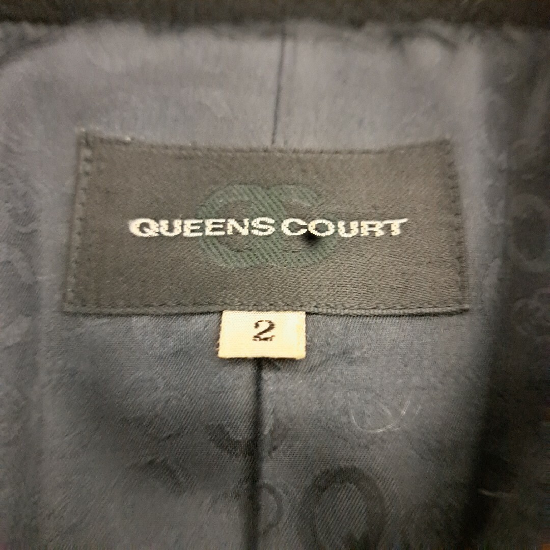 QUEENS COURT(クイーンズコート)のQUEENS COURT【クイーンズコート】アンゴラウール ロングコート レディースのジャケット/アウター(ロングコート)の商品写真