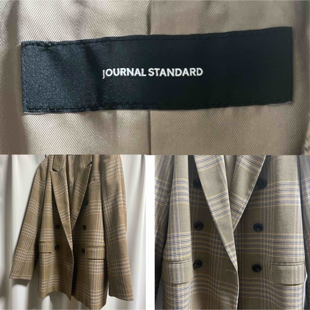 JOURNAL STANDARD(ジャーナルスタンダード)のjournal standard チェック柄ダブルジャケット レディースのジャケット/アウター(テーラードジャケット)の商品写真