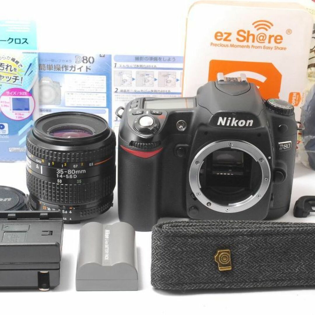 Nikon - ❤届いてすぐ使える❤️Nikon D80❤️スマホ転送❤多機能一眼