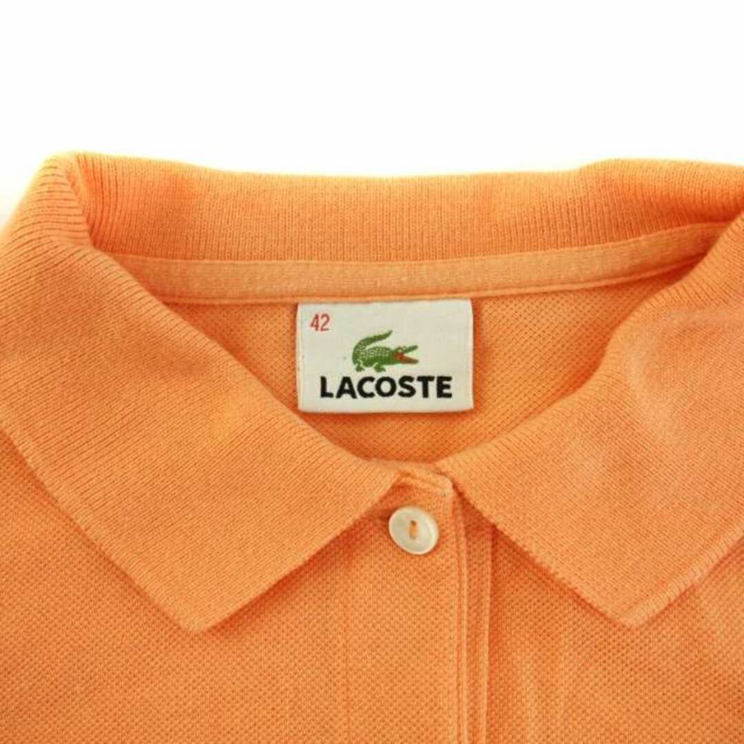 LACOSTE(ラコステ)のラコステ LACOSTE ポロシャツ 半袖 鹿の子 42 XXL オレンジ レディースのトップス(ポロシャツ)の商品写真