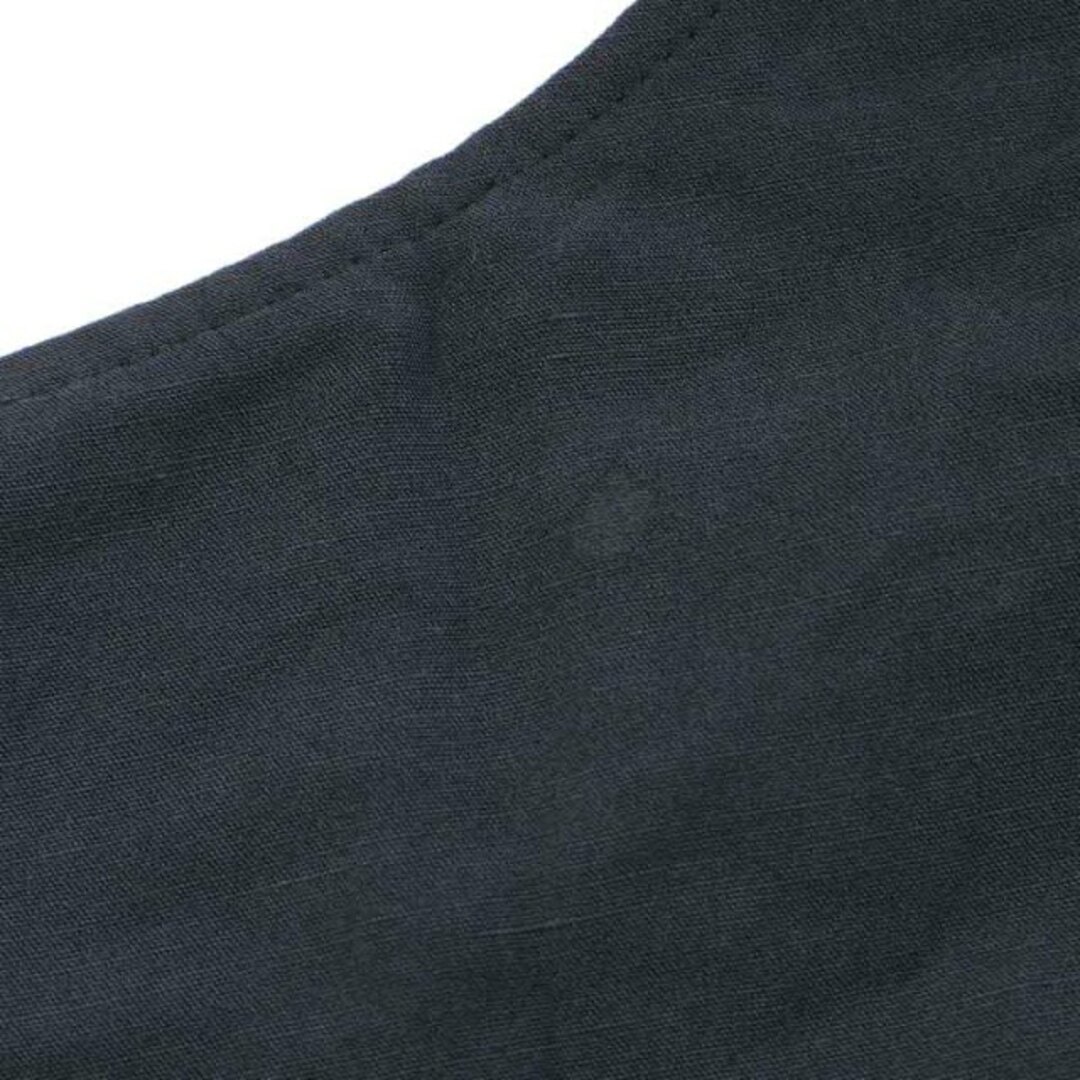 Maison de Reefur(メゾンドリーファー)のメゾンドリーファー ワンピース ノースリーブ ロング マキシ 麻 38 M 黒 レディースのワンピース(ロングワンピース/マキシワンピース)の商品写真