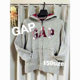 ギャップ(GAP)の🫧美品　GAP 秋冬チェックパーカーxl 150サイズ🫧(Tシャツ/カットソー)