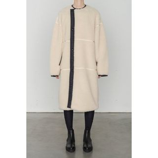 HYKE - 美品 hyke ハイク ボアコート ホワイト size2 ボア コートの ...