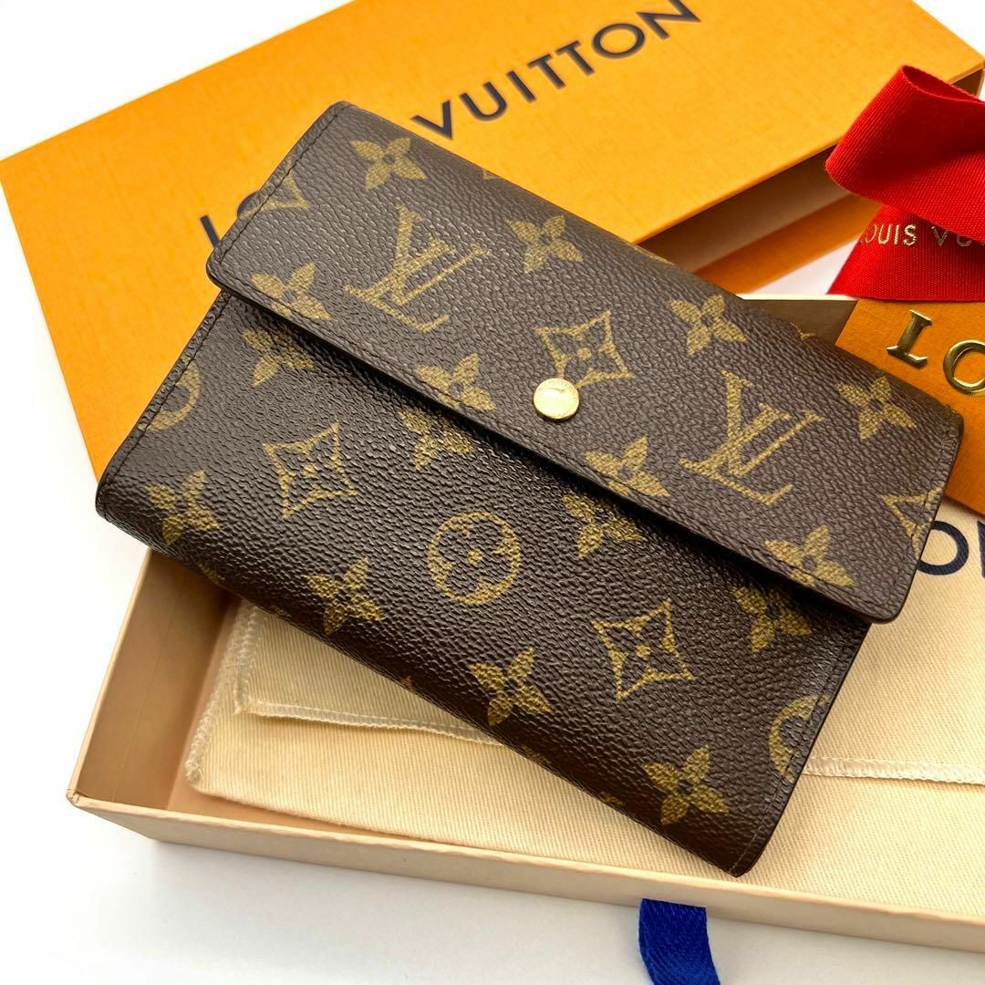 LOUIS VUITTON - 美品✨ルイヴィトン モノグラム 折り財布 ポルト ...