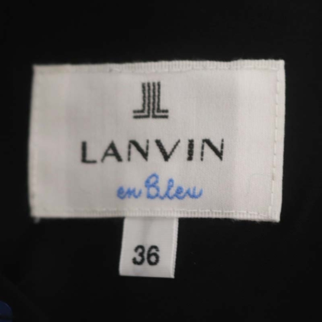 LANVIN en Bleu(ランバンオンブルー)のランバンオンブルー スパンコール フリル ドレス ワンピース ノースリーブ 膝丈 レディースのワンピース(ひざ丈ワンピース)の商品写真