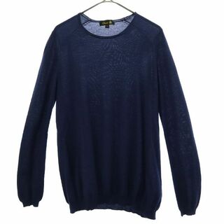 ドゥロワー Drawer セーター ニット ローゲージ 長袖 1 紺 ネイビー