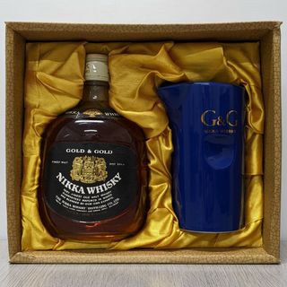 ニッカウイスキー(ニッカウヰスキー)のニッカ　GOLD&GOLD　特級　従価　760ml43%　水差しセット②(ウイスキー)