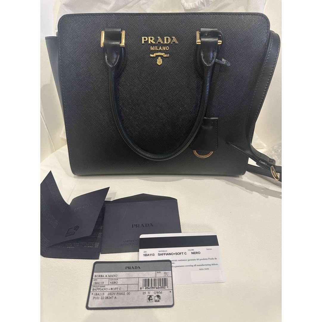 14cmサイズPRADA サフィアーノ美品