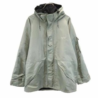 アルファインダストリーズ(ALPHA INDUSTRIES)のアルファインダストリーズ USA製 ナイロンジャケット M ミントグリーン ALPHA INDUSTRIES INC メンズ 古着 【231122】(ナイロンジャケット)