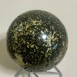 オーシャンジャスパー キャビア模様 天然石スフィア 結晶 水晶共生 ジオード