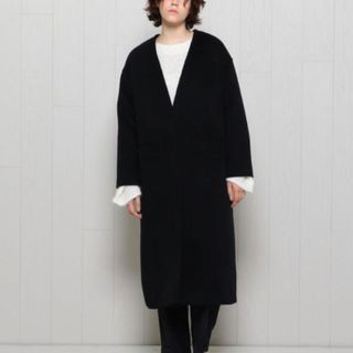 H - H BEAUTY&YOUTH BEAVER NO COLLAR COAT コート