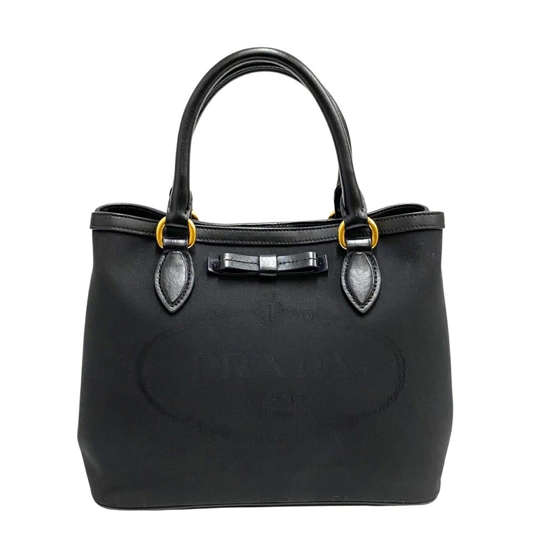 PRADA - 極 美品 クロシェット カード付 PRADA プラダ ロゴ ジャガード