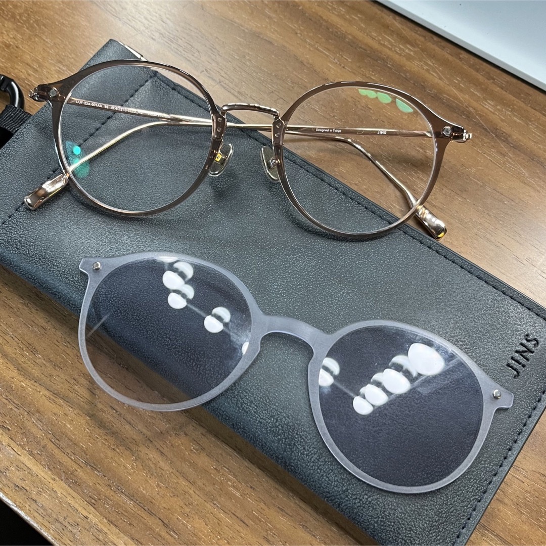 JINS(ジンズ)のJINS switch メガネ　サングラス　メタルフレーム　クリアフレーム レディースのファッション小物(サングラス/メガネ)の商品写真
