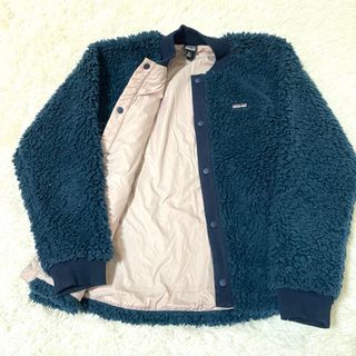 パタゴニア(patagonia)のパタゴニア レトロXボマージャケット ボア　フリース XL ノーカラー　ネイビー(ブルゾン)