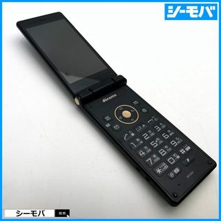 シャープ(SHARP)の1010 ガラホ SIMフリー docomo SH-03H ネイビー 中古(携帯電話本体)