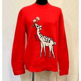 グッチ(Gucci)のGUCCI グッチ Deerlet Wool Sweater キリン ニット(ニット/セーター)