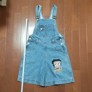 Betty Boop - 【150㎝】ベティブープ デニム オーバーオール サロペット キッズ