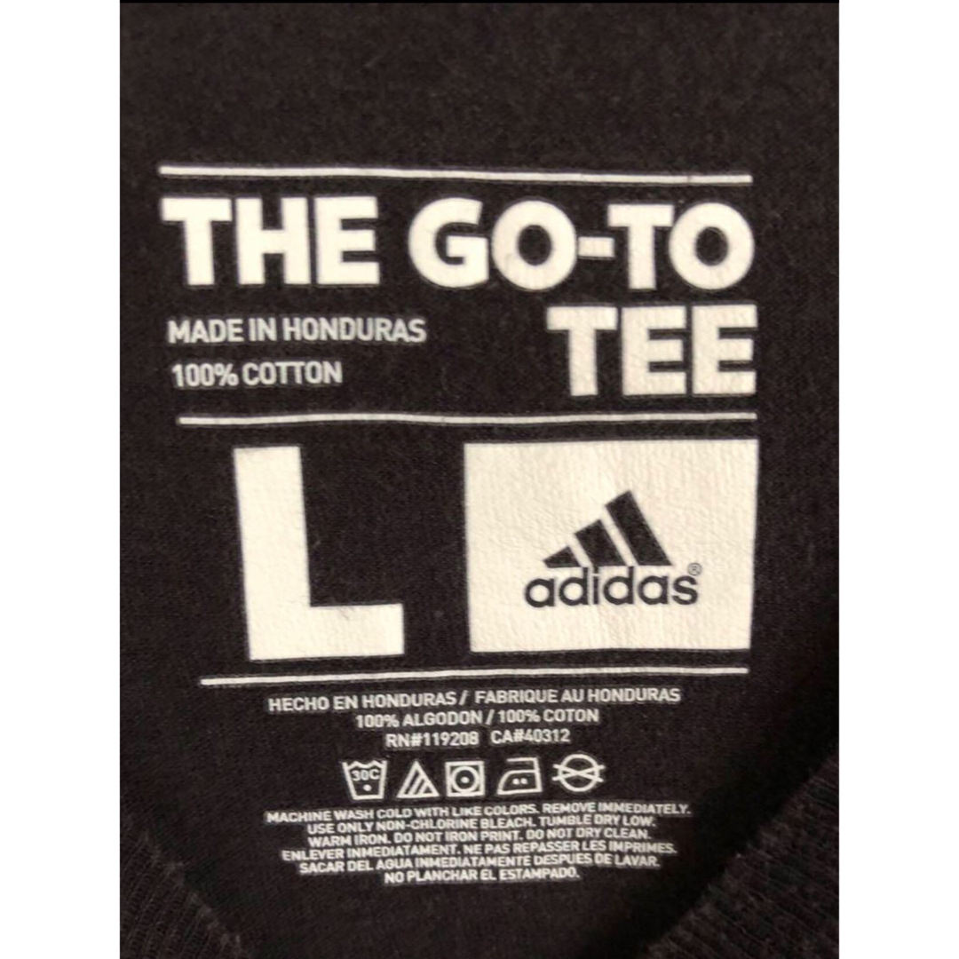 adidas(アディダス)のadidas　エドW.クラーク高校　Tシャツ　L　黒　USA古着 メンズのトップス(Tシャツ/カットソー(半袖/袖なし))の商品写真