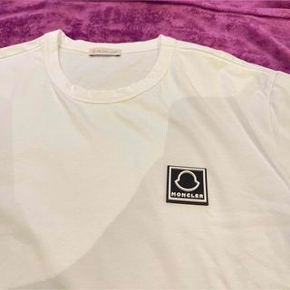 モンクレール(MONCLER)のモンクレール MONCLER パッチ tシャツ 白(Tシャツ/カットソー(半袖/袖なし))