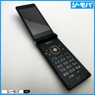 シャープ(SHARP)の1141 ガラホ SIMフリー docomo SH-03H ネイビー 中古(携帯電話本体)