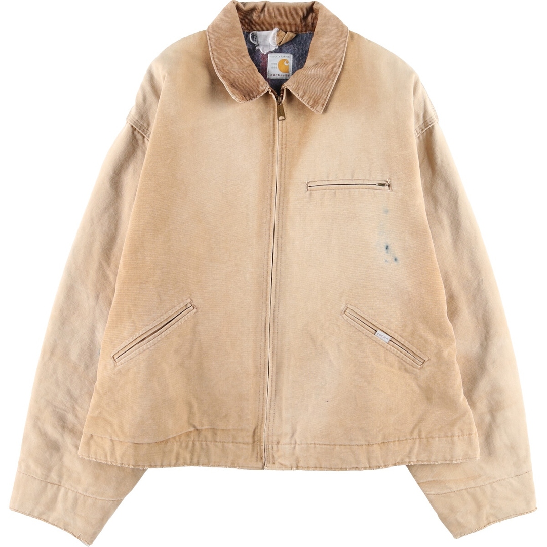 不明着丈80年代 カーハート Carhartt 100周年モデル デトロイトジャケット ダックワークジャケット メンズXL ヴィンテージ /eaa396995