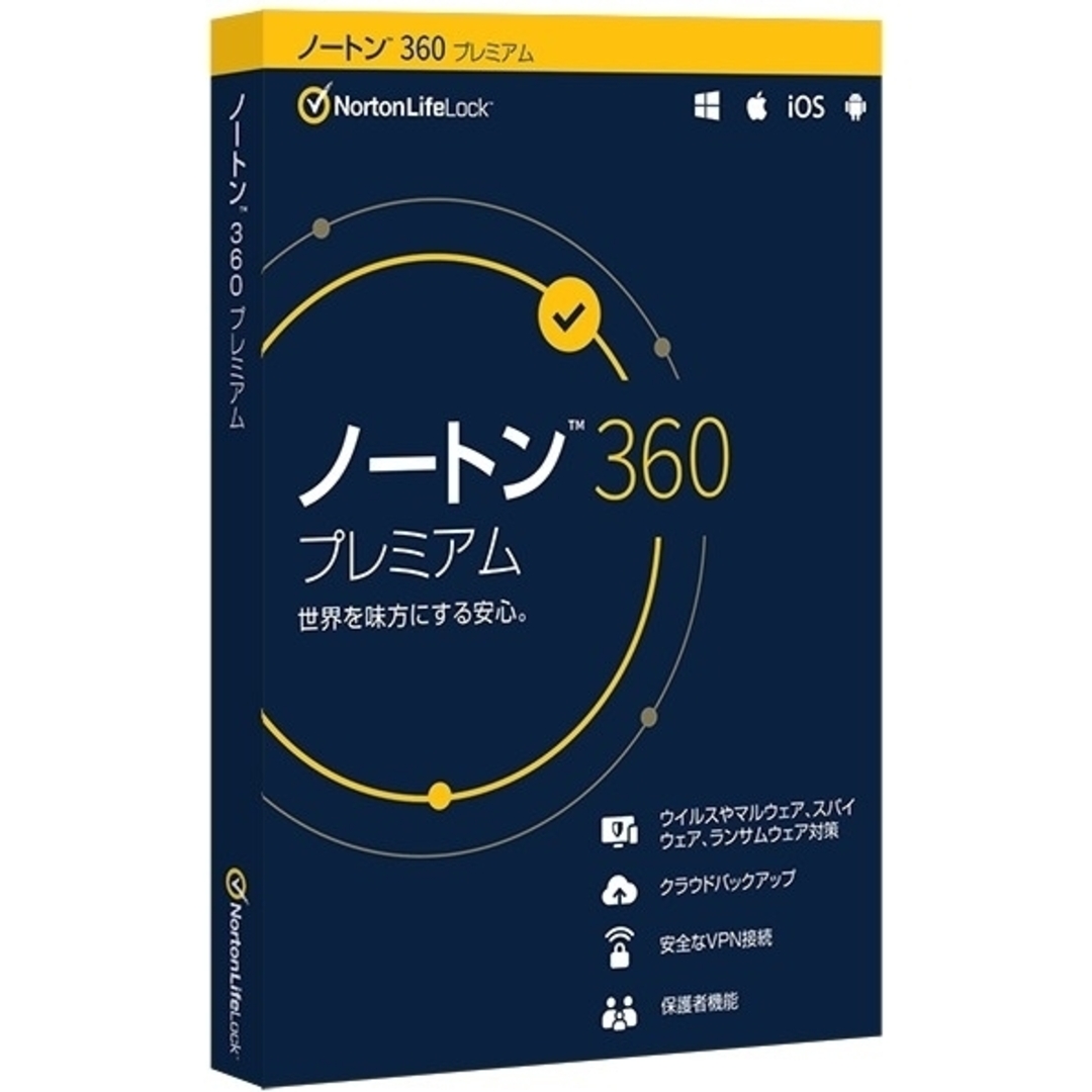 Norton(ノートン)のノートン360 プレミアム 5台3年版 スマホ/家電/カメラのPC/タブレット(PC周辺機器)の商品写真