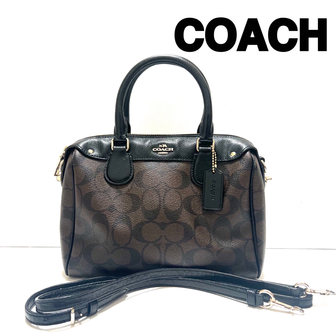 【美品】COACH ハンドバッグ 2WAY シグネチャー ベネット F3670223cmマチ