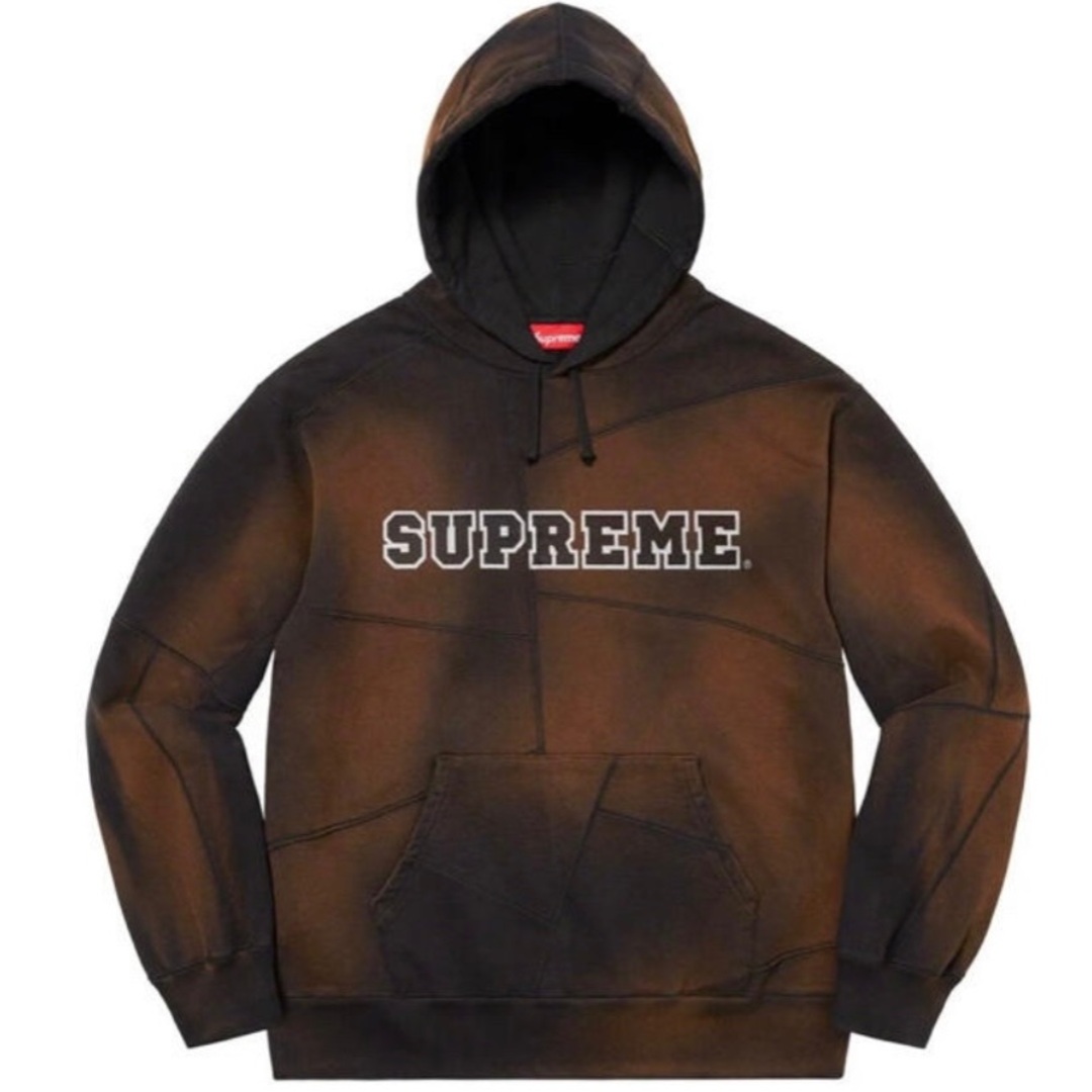 Supreme Patchwork Zip Up Hooded Sweatshirt Black Men's
