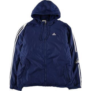 アディダス(adidas)の古着 90年代 アディダス adidas 中綿パーカー パファージャケット メンズXXL ヴィンテージ /eaa394374(ダウンジャケット)