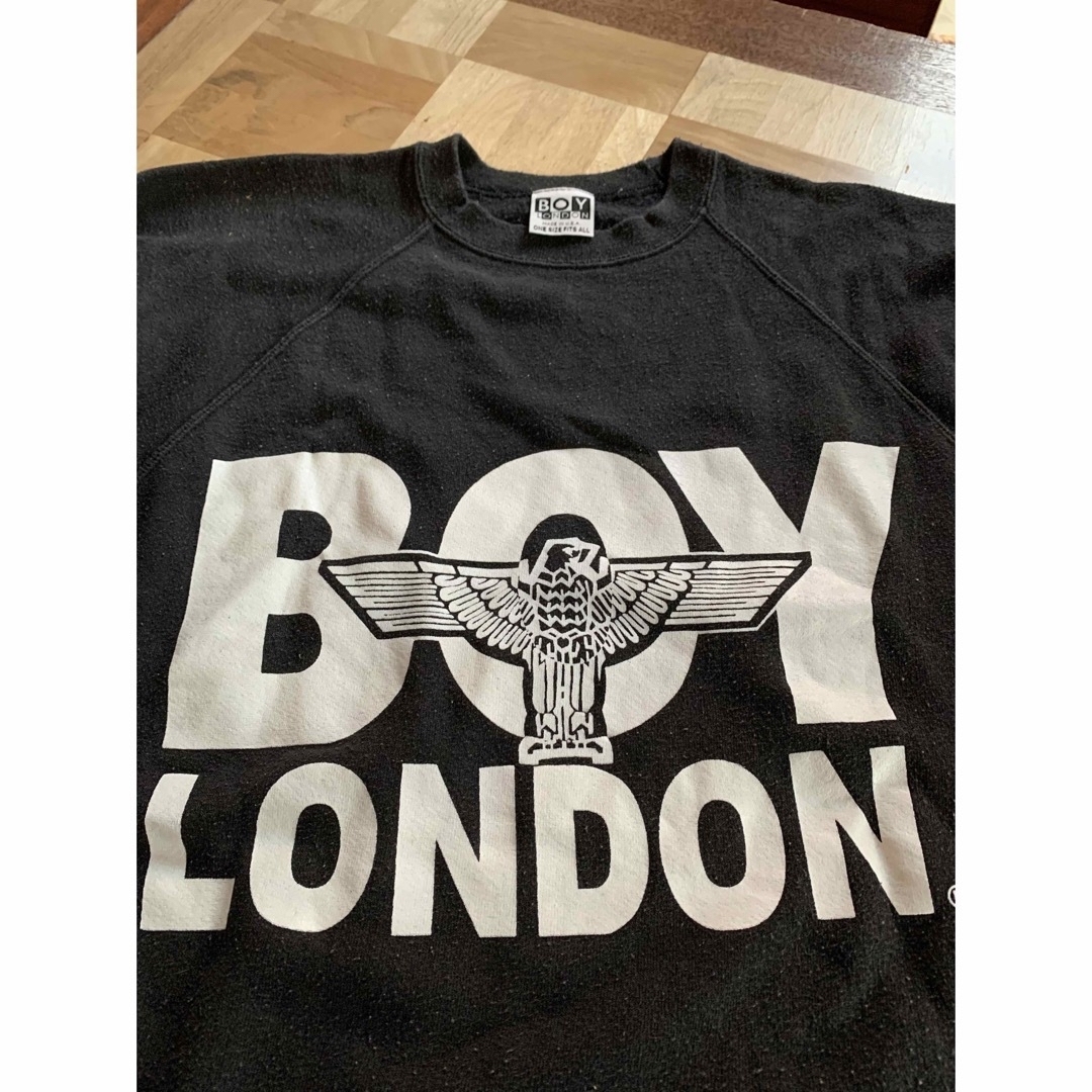 Boy London(ボーイロンドン)のBOY LONDON 80’ 90’ 古着　USA製　ヴィンテージ　人気の黒　 メンズのトップス(スウェット)の商品写真