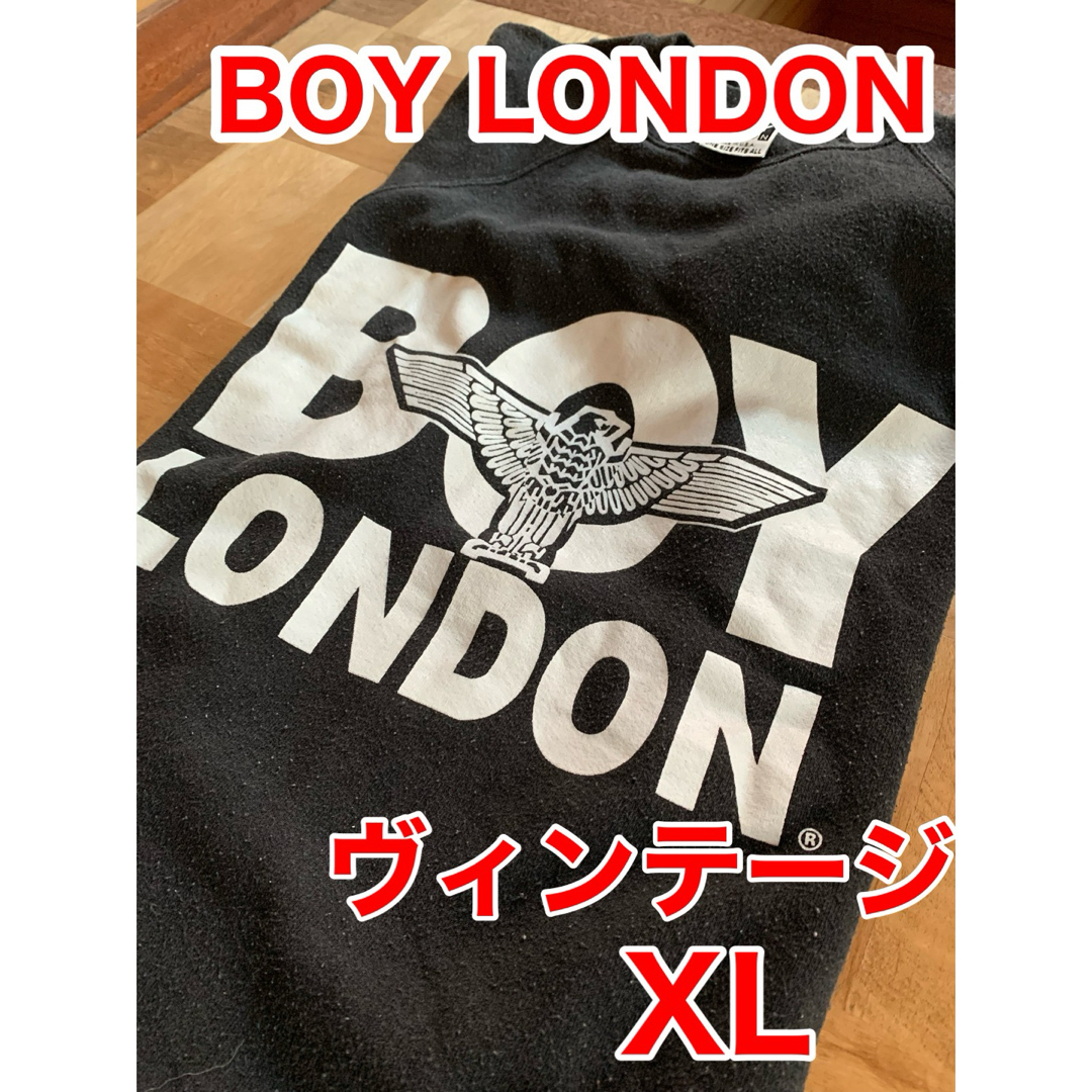 Boy London(ボーイロンドン)のBOY LONDON 80’ 90’ 古着　USA製　ヴィンテージ　人気の黒　 メンズのトップス(スウェット)の商品写真