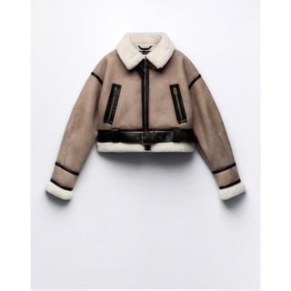 ザラ(ZARA)のZARA 新品未使用　タグ付き　スタンドショートコート(ムートンコート)