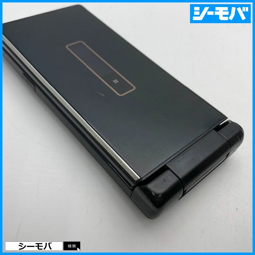 SHARP(シャープ)の1147 ガラホ SIMフリー docomo SH-03H ネイビー 中古 スマホ/家電/カメラのスマートフォン/携帯電話(携帯電話本体)の商品写真