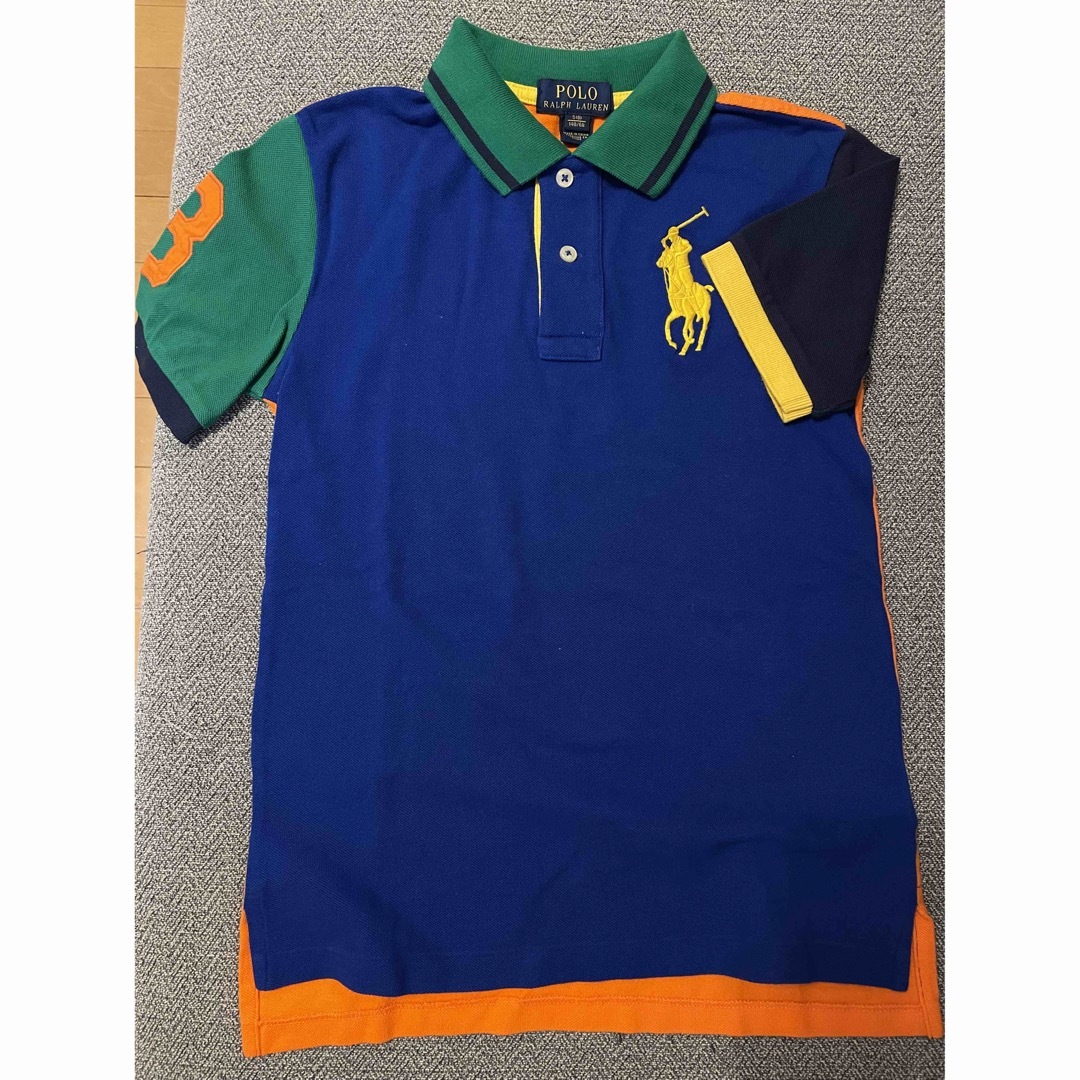 POLO RALPH LAUREN(ポロラルフローレン)の美品♪ ラルフローレン　ポロシャツ　Sサイズ キッズ/ベビー/マタニティのキッズ服男の子用(90cm~)(Tシャツ/カットソー)の商品写真