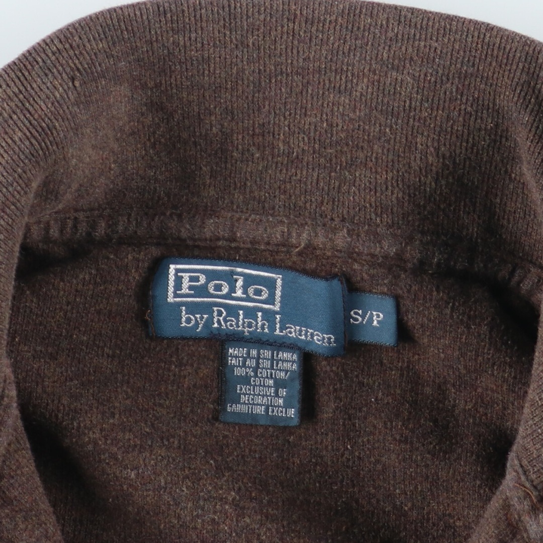 Ralph Lauren(ラルフローレン)の古着 ラルフローレン Ralph Lauren POLO by Ralph Lauren コットンニットハーフジップセーター メンズS /eaa396783 メンズのトップス(ニット/セーター)の商品写真