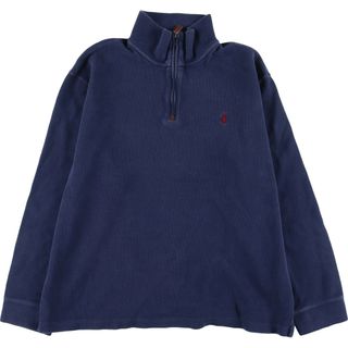 ラルフローレン(Ralph Lauren)の古着 ラルフローレン Ralph Lauren POLO by Ralph Lauren コットンニットハーフジップセーター メンズXL /eaa396784(ニット/セーター)