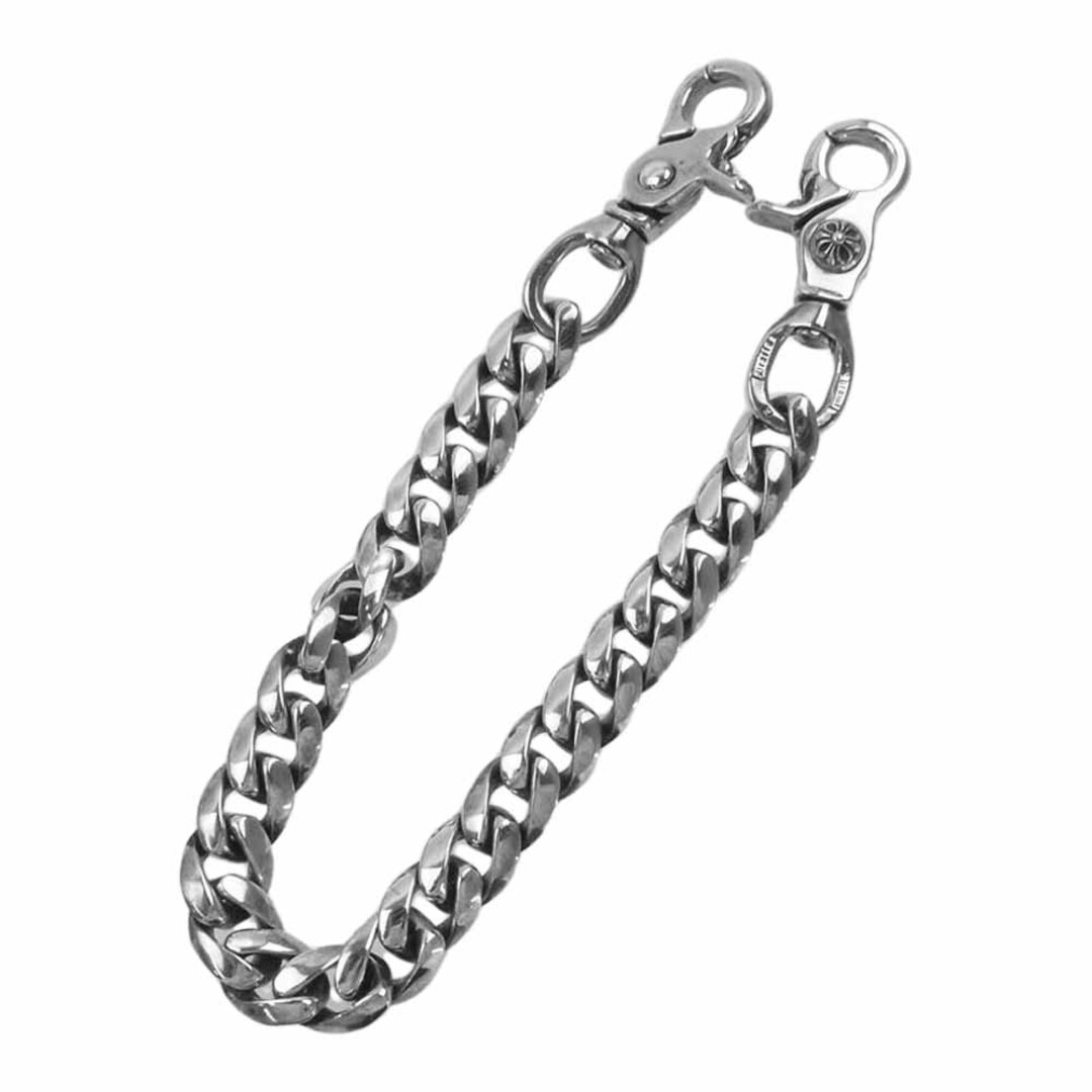 Chrome Hearts(クロムハーツ)のCHROME HEARTS クロムハーツ（原本無） ウォレットチェーン CLASSIC SHORT クラシックリンク 2クリップ ショート ウォレットチェーン シルバー系【中古】 メンズのファッション小物(ウォレットチェーン)の商品写真