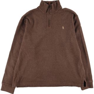 ラルフローレン(Ralph Lauren)の古着 ラルフローレン Ralph Lauren POLO RALPH LAUREN コットンニットハーフジップセーター メンズXL /eaa396788(ニット/セーター)