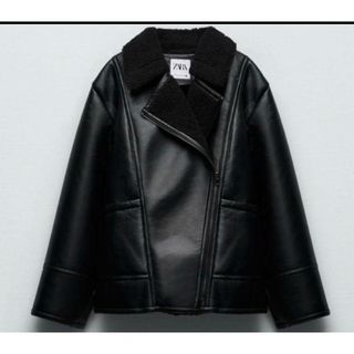 ザラ(ZARA)のZARA ダブルサイド仕様オーバーサイズジャケット(ライダースジャケット)