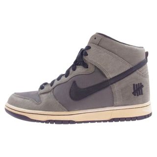 ナイキ(NIKE)のNIKE ナイキ スニーカー 598472-220 Undefeated Dunk High Deep Green アンディフィーテッド ダンク ハイ ディープグリーン スニーカー カーキ系 28cm【中古】(スニーカー)