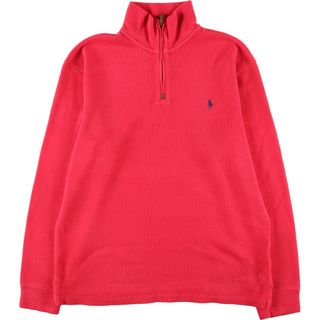 ラルフローレン(Ralph Lauren)の古着 ラルフローレン Ralph Lauren POLO by Ralph Lauren コットンニットハーフジップセーター メンズM /eaa395068(ニット/セーター)