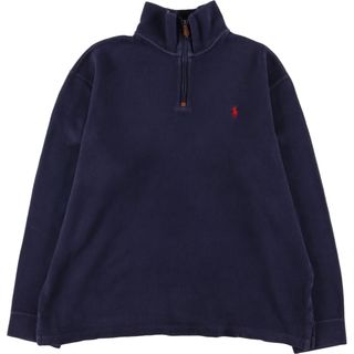 ラルフローレン(Ralph Lauren)の古着 ラルフローレン Ralph Lauren POLO by Ralph Lauren コットンニットハーフジップセーター メンズXL /eaa395070(ニット/セーター)