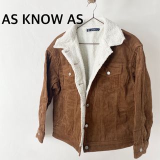 アズノウアズ(AS KNOW AS)のAS KNOW AS アズノウアズ　コーデュロイ　アウター　ジャケット(ブルゾン)