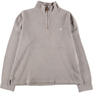 ラルフローレン(Ralph Lauren)の古着 ラルフローレン Ralph Lauren POLO by Ralph Lauren コットンニットハーフジップセーター メンズL /eaa395055(ニット/セーター)