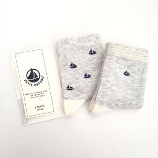 プチバトー(PETIT BATEAU)の新品☆　プチバトー　PETIT BATEAU　ソックス　2足組(靴下/タイツ)