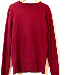 エイケイエム(AKM)のAKM★カシミヤニット★セーター★起毛★CASHMERE80%★定価5万円★濃赤(ニット/セーター)