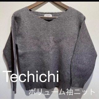 テチチ(Techichi)のTechichi テラス Vネックボリューム袖ニットygi-1606237(ニット/セーター)