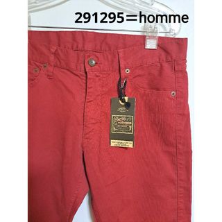 ニーキュウイチニーキュウゴーオム(291295=HOMME)の【未使用】291295オム　チノパン　薄手　レッド(チノパン)